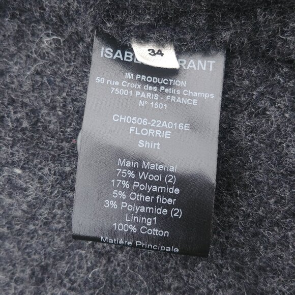 Isabel Marant Gray Wool Jacket - Picture 12 of 15